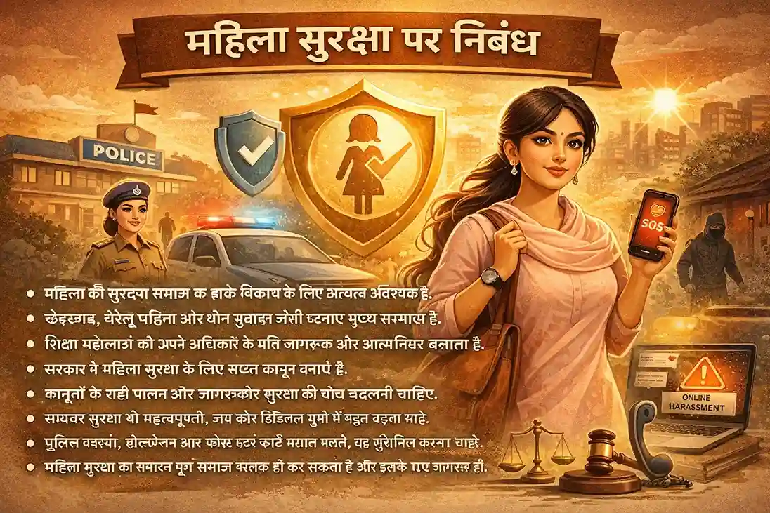 Mahila Suraksha Par Nibandh