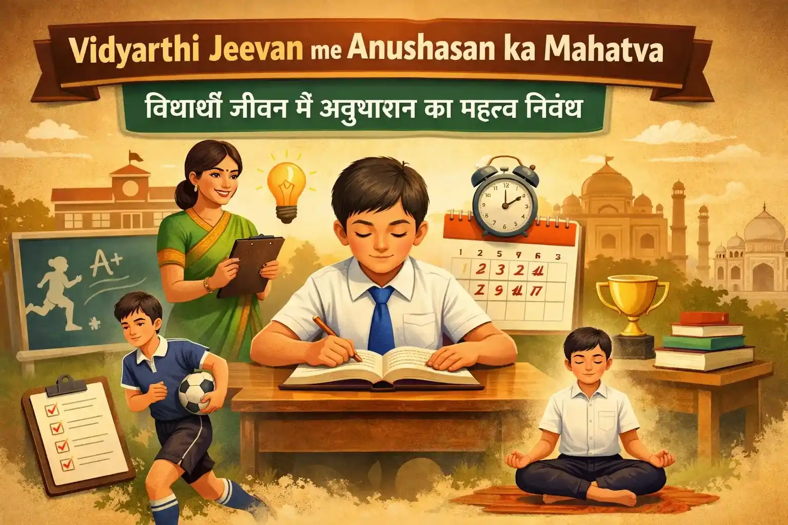 Vidyarthi Jeevan me Anushasan ka Mahatva