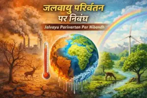 Jalvayu Parivartan Par Nibandh