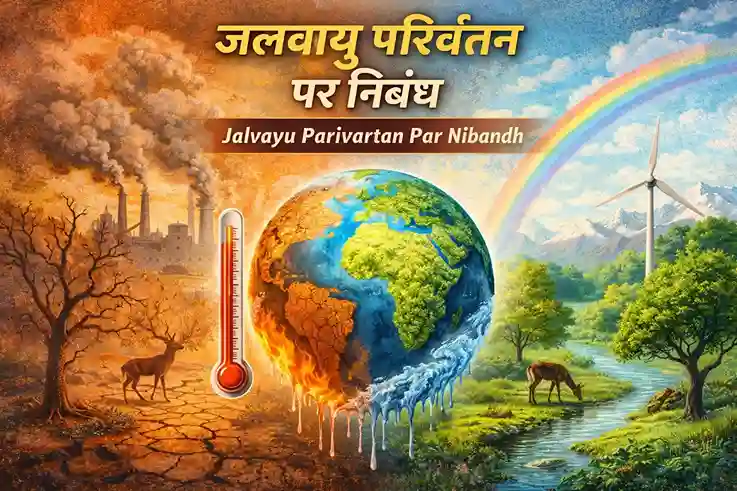 Jalvayu Parivartan Par Nibandh